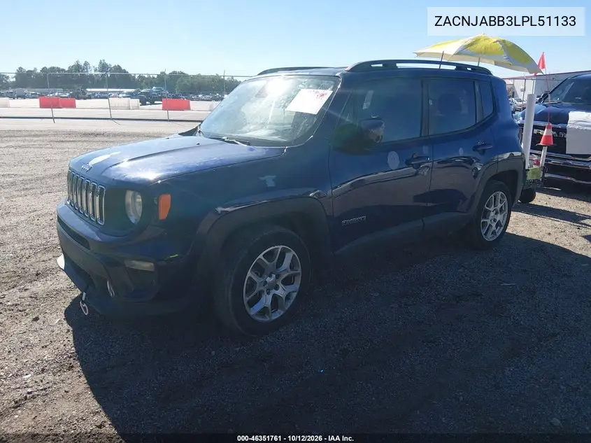 2020 JEEP RENEGADE VIN ZACNJABB3LPL51133 — фото 2