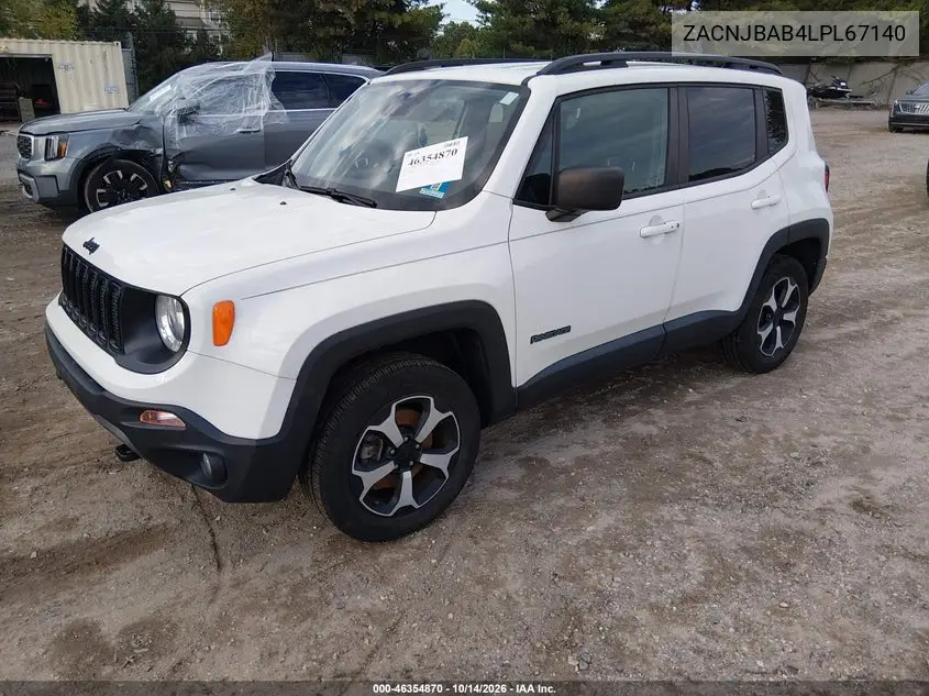 2020 JEEP RENEGADE VIN ZACNJBAB4LPL67140 — фото 2