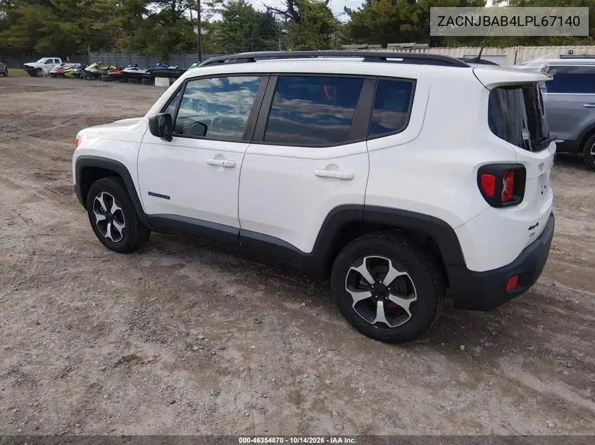 2020 JEEP RENEGADE VIN ZACNJBAB4LPL67140 — фото 3