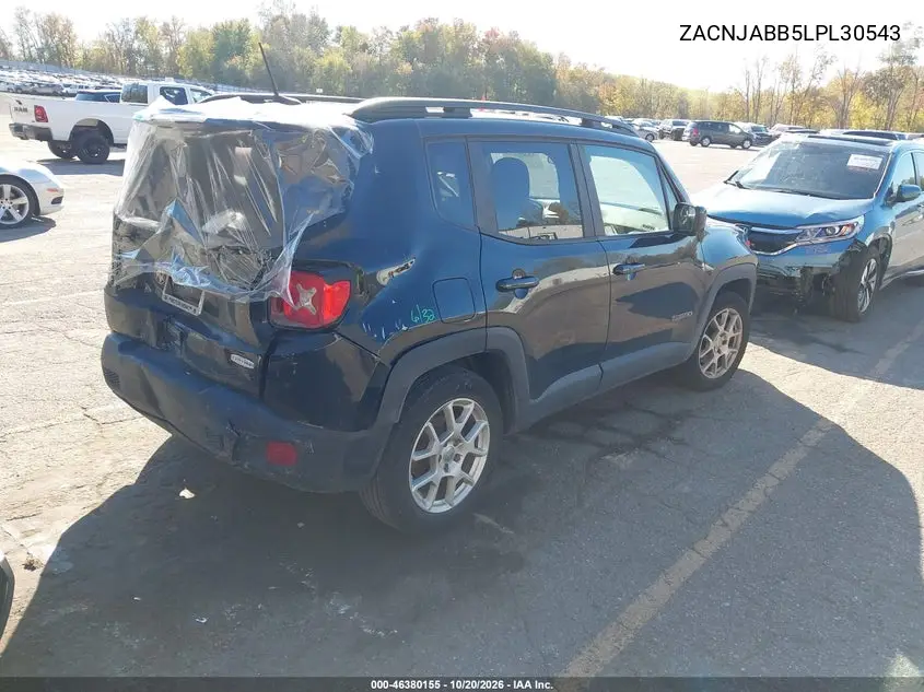 2020 JEEP RENEGADE VIN ZACNJABB5LPL30543 — фото 4