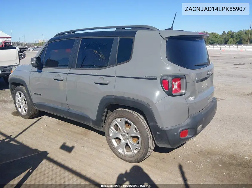 2020 JEEP RENEGADE VIN ZACNJAD14LPK85907 — фото 3