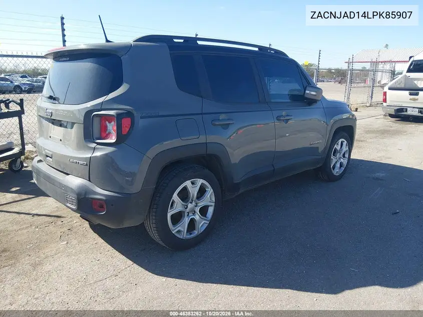 2020 JEEP RENEGADE VIN ZACNJAD14LPK85907 — фото 4