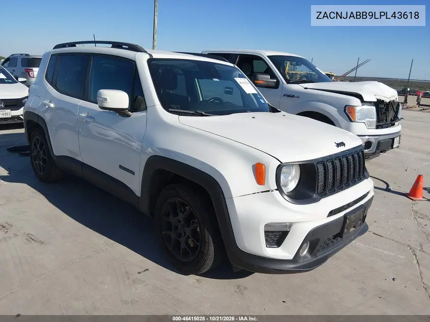 JEEP RENEGADE 2020, VIN ZACNJABB9LPL43618