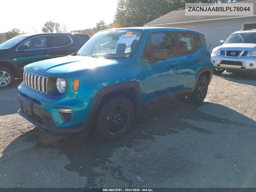 2020 JEEP RENEGADE VIN ZACNJAAB5LPL78044 — фото 2