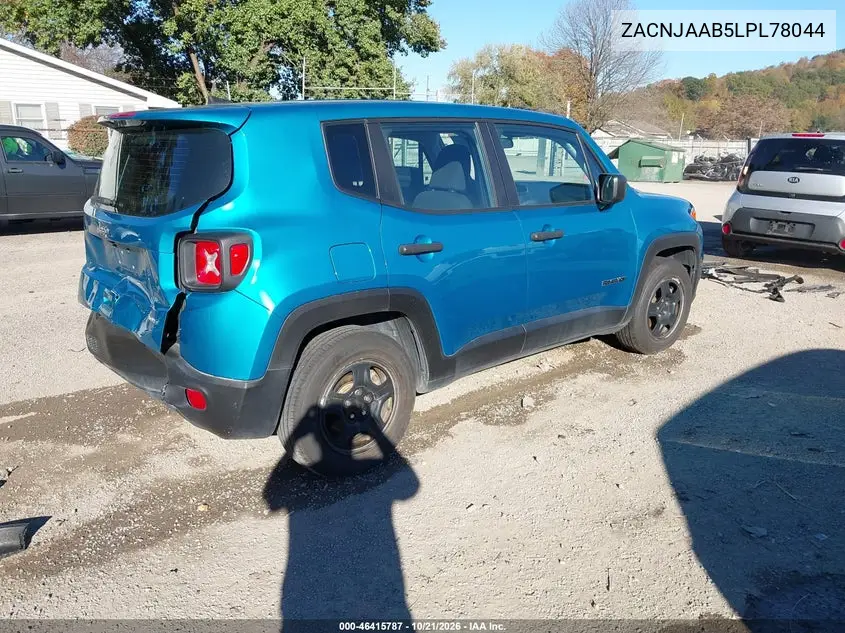 2020 JEEP RENEGADE VIN ZACNJAAB5LPL78044 — фото 4