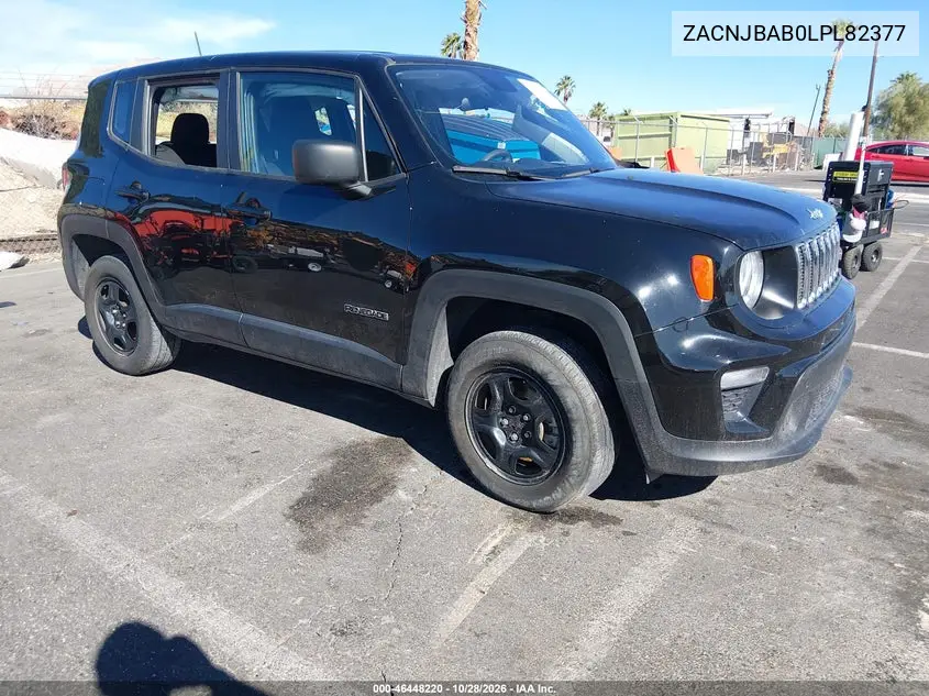 JEEP RENEGADE 2020, VIN ZACNJBAB0LPL82377