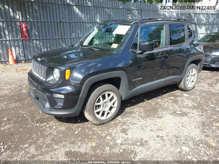 2021 JEEP RENEGADE VIN ZACNJDBB4MPN32485 — фото 2