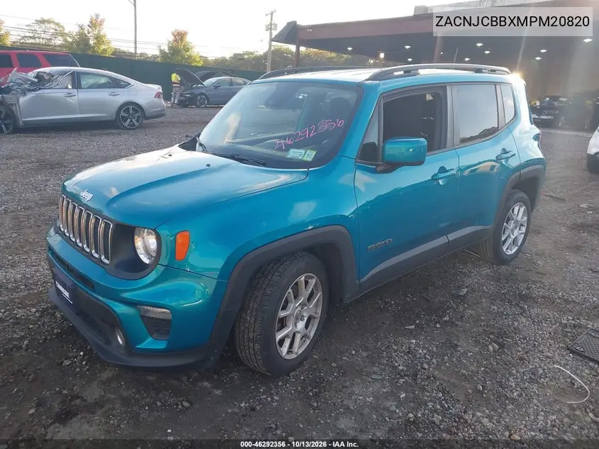 2021 JEEP RENEGADE VIN ZACNJCBBXMPM20820 — фото 2