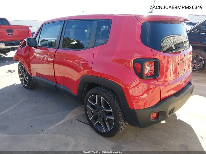 2021 JEEP RENEGADE VIN ZACNJCAB9MPM26349 — фото 3