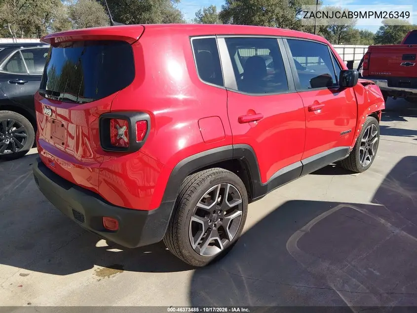 2021 JEEP RENEGADE VIN ZACNJCAB9MPM26349 — фото 4