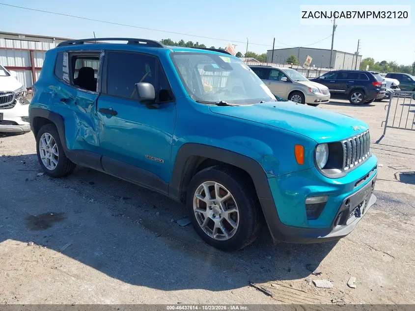 JEEP RENEGADE 2021, VIN ZACNJCAB7MPM32120