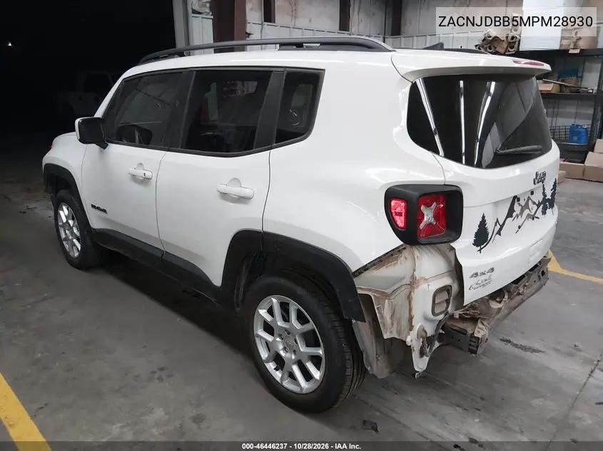 2021 JEEP RENEGADE VIN ZACNJDBB5MPM28930 — фото 3