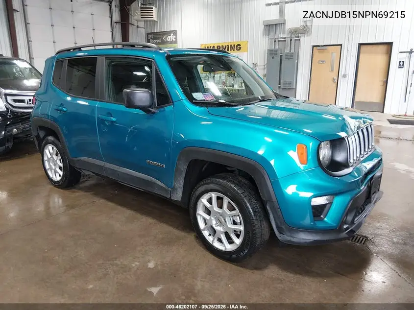JEEP RENEGADE 2022, VIN ZACNJDB15NPN69215
