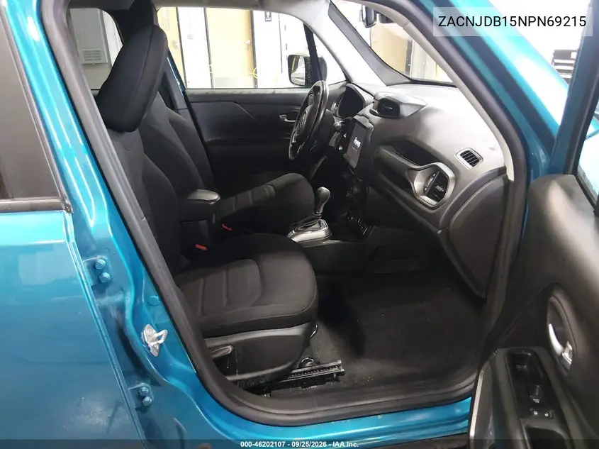2022 JEEP RENEGADE VIN ZACNJDB15NPN69215 — фото 5