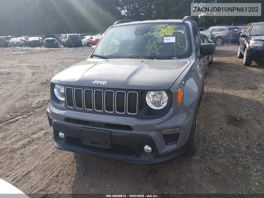 2022 JEEP RENEGADE VIN ZACNJDB10NPN61202 — фото 11