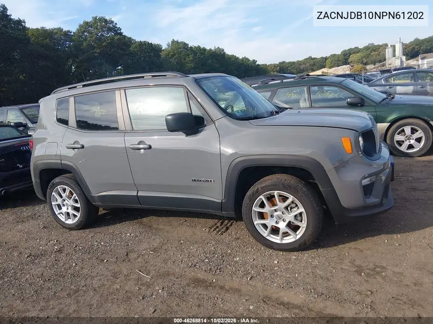 2022 JEEP RENEGADE VIN ZACNJDB10NPN61202 — фото 12