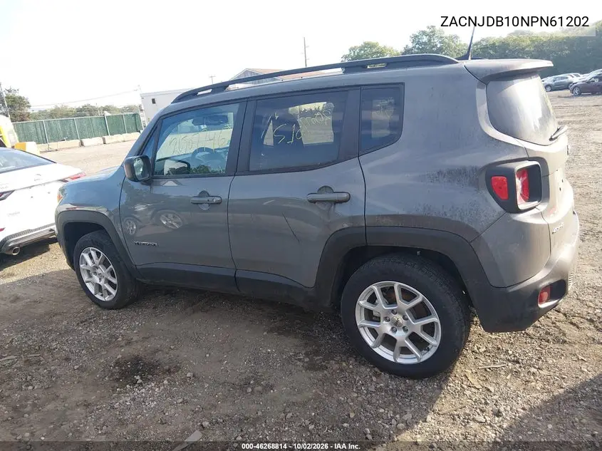 2022 JEEP RENEGADE VIN ZACNJDB10NPN61202 — фото 13
