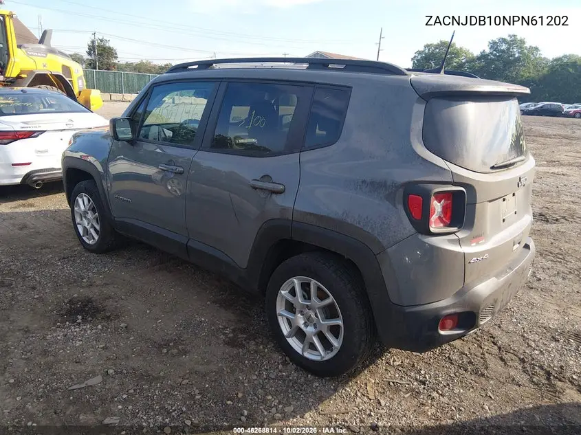 2022 JEEP RENEGADE VIN ZACNJDB10NPN61202 — фото 3