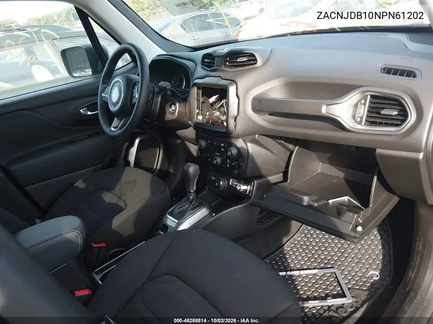 2022 JEEP RENEGADE VIN ZACNJDB10NPN61202 — фото 5
