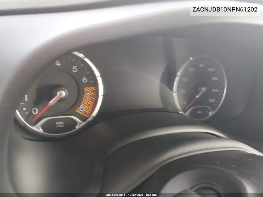 2022 JEEP RENEGADE VIN ZACNJDB10NPN61202 — фото 7