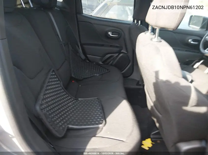 2022 JEEP RENEGADE VIN ZACNJDB10NPN61202 — фото 8