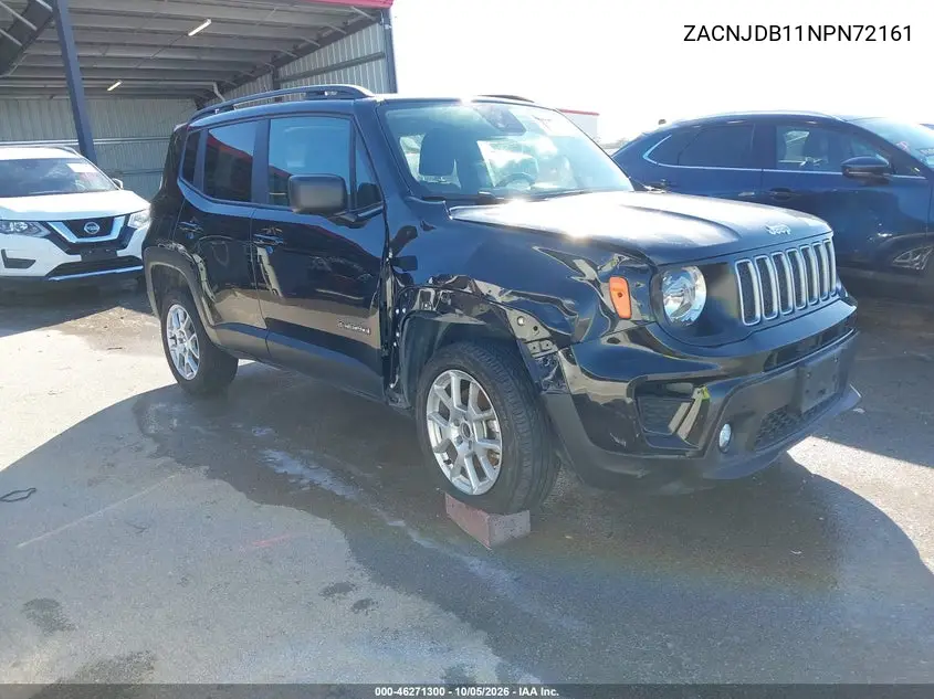 JEEP RENEGADE 2022, VIN ZACNJDB11NPN72161