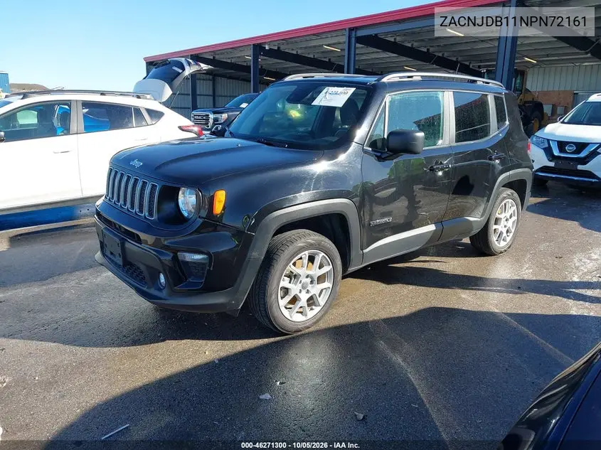 2022 JEEP RENEGADE VIN ZACNJDB11NPN72161 — фото 2