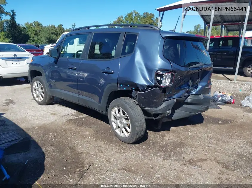 2022 JEEP RENEGADE VIN ZACNJDA18NPN66441 — фото 3