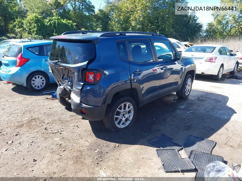 2022 JEEP RENEGADE VIN ZACNJDA18NPN66441 — фото 4