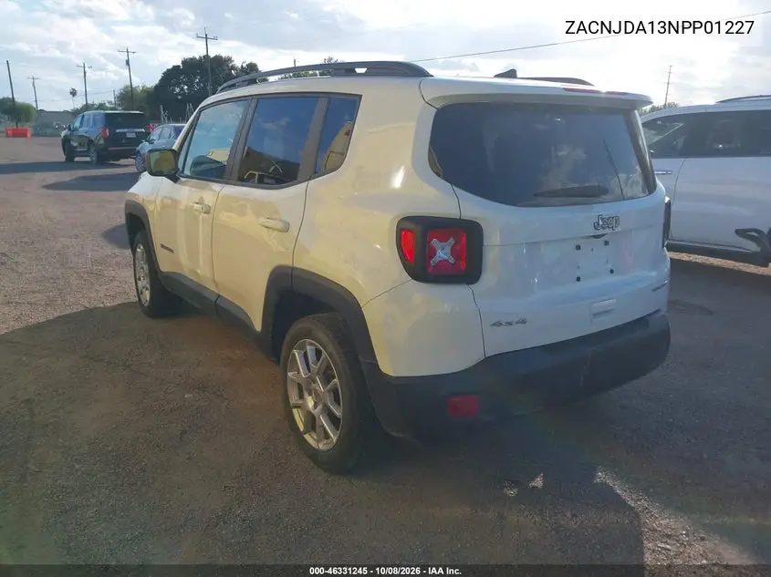 2022 JEEP RENEGADE VIN ZACNJDA13NPP01227 — фото 3