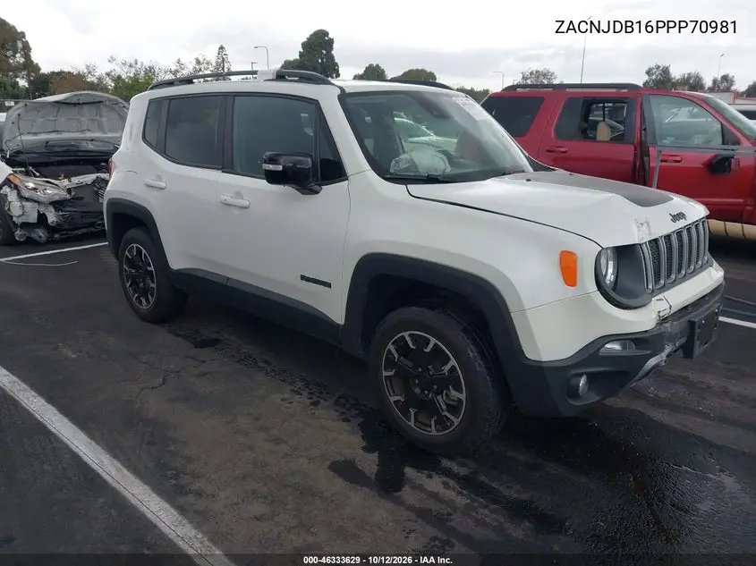 JEEP RENEGADE 2023, VIN ZACNJDB16PPP70981
