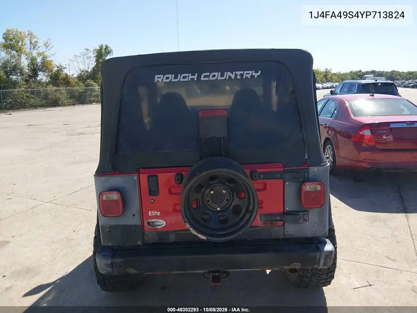 2000 JEEP WRANGLER VIN 1J4FA49S4YP713824 — фото 12