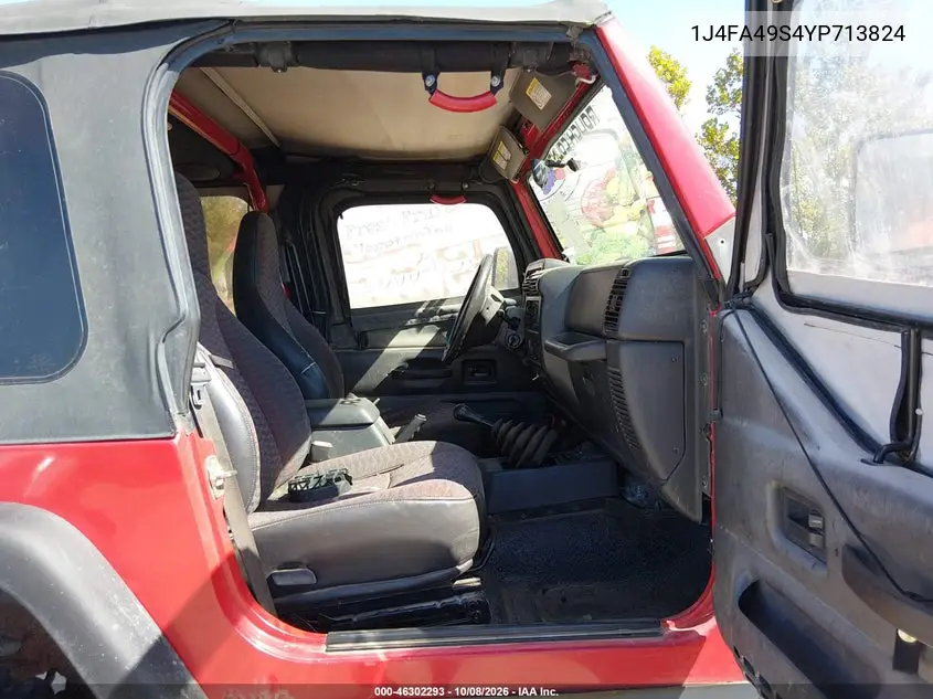 2000 JEEP WRANGLER VIN 1J4FA49S4YP713824 — фото 5