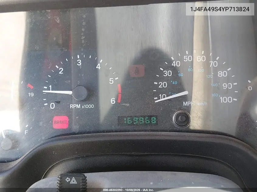 2000 JEEP WRANGLER VIN 1J4FA49S4YP713824 — фото 7