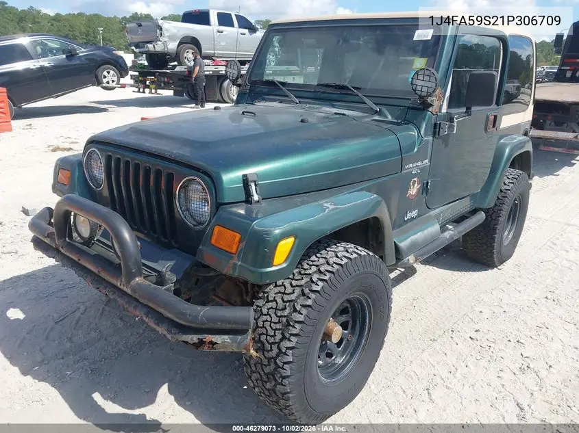 2001 JEEP WRANGLER VIN 1J4FA59S21P306709 — фото 2