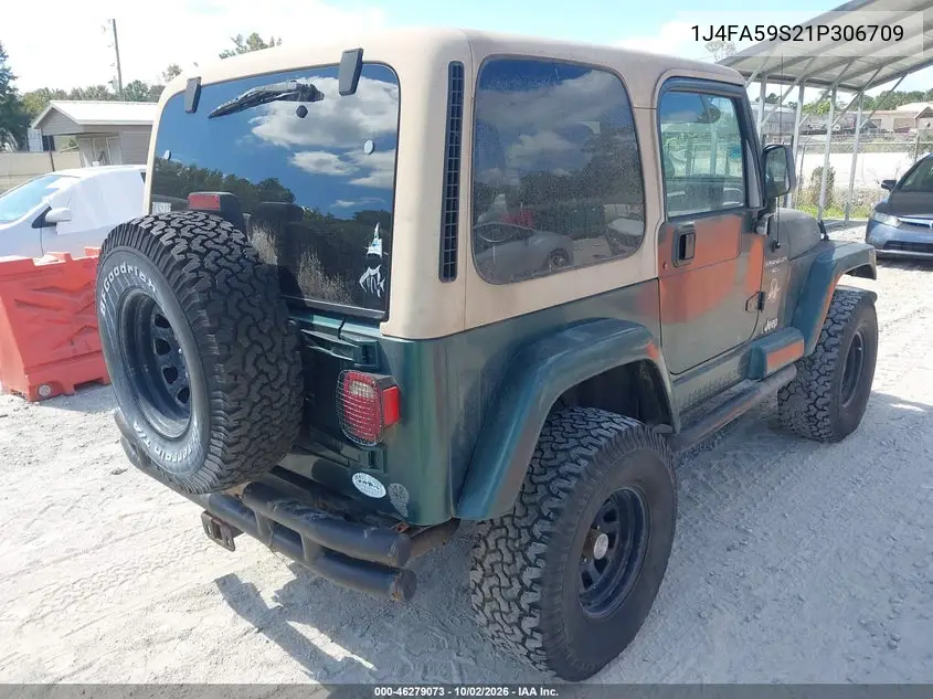 2001 JEEP WRANGLER VIN 1J4FA59S21P306709 — фото 4
