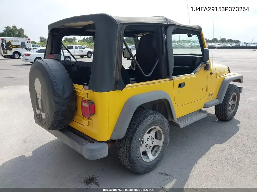 2003 JEEP WRANGLER VIN 1J4FA29153P373264 — фото 4