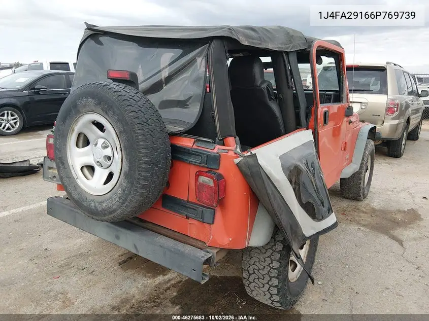 2006 JEEP WRANGLER VIN 1J4FA29166P769739 — фото 4