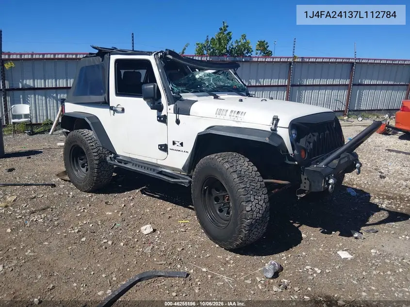 JEEP WRANGLER 2007, VIN 1J4FA24137L112784