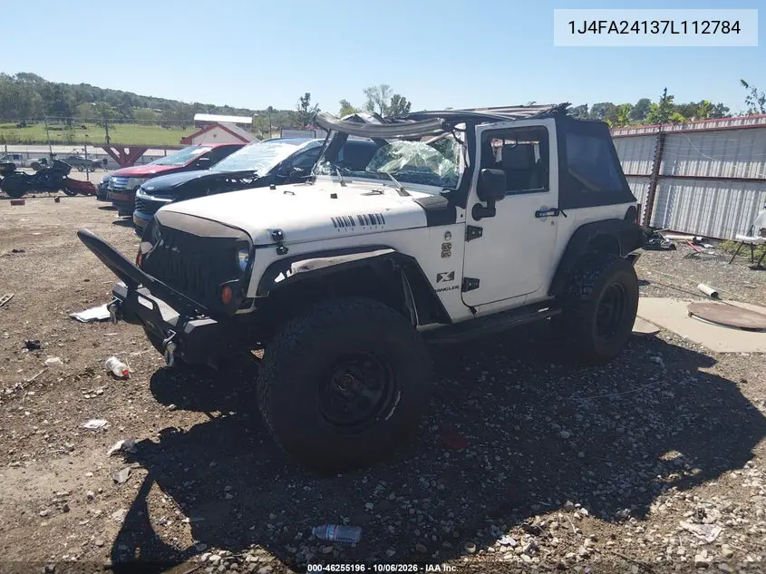2007 JEEP WRANGLER VIN 1J4FA24137L112784 — фото 2