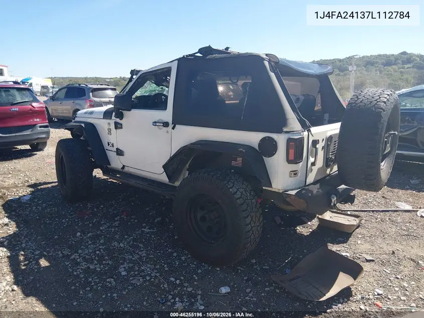 2007 JEEP WRANGLER VIN 1J4FA24137L112784 — фото 3