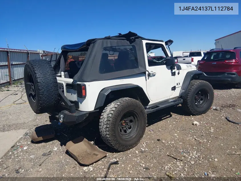 2007 JEEP WRANGLER VIN 1J4FA24137L112784 — фото 4