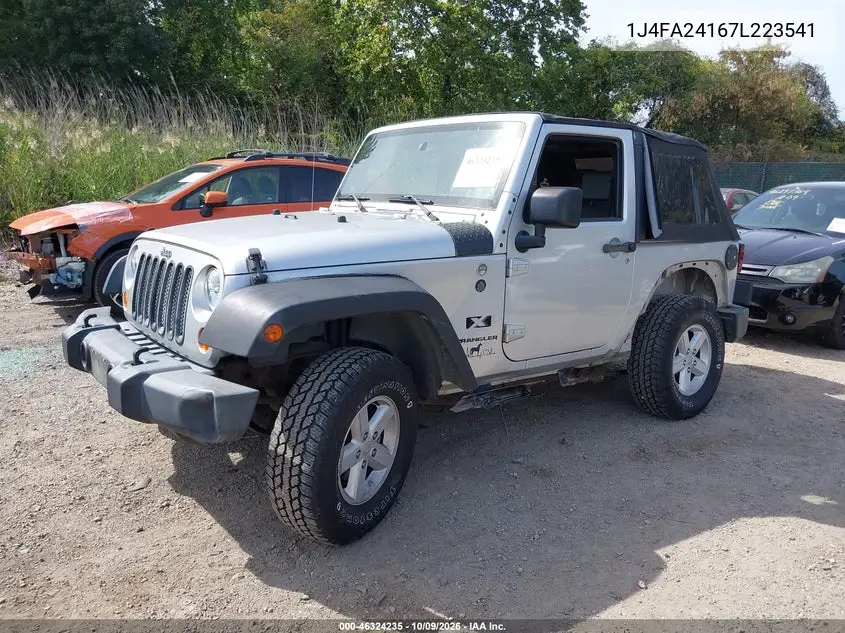 2007 JEEP WRANGLER VIN 1J4FA24167L223541 — фото 2