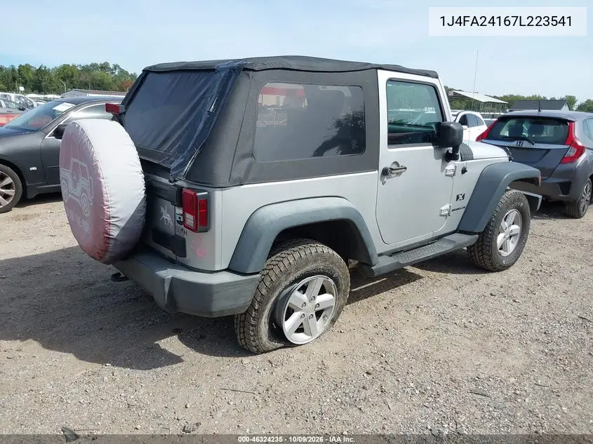 2007 JEEP WRANGLER VIN 1J4FA24167L223541 — фото 4