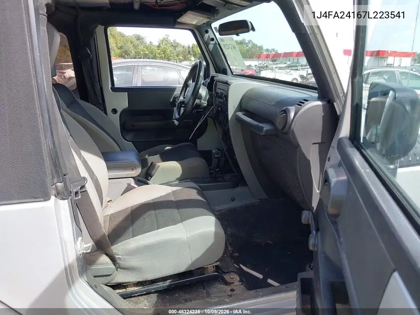 2007 JEEP WRANGLER VIN 1J4FA24167L223541 — фото 5