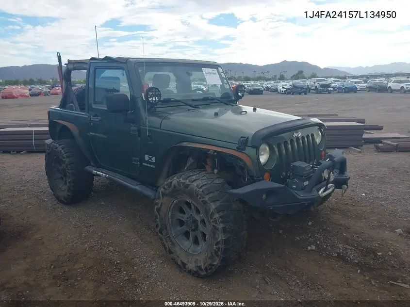 JEEP WRANGLER 2007, VIN 1J4FA24157L134950