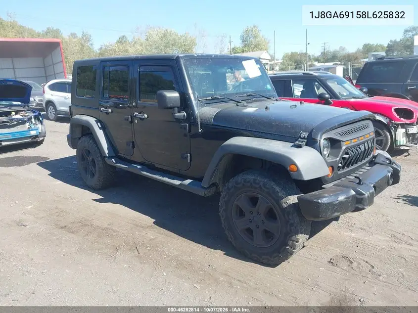 JEEP WRANGLER 2008, VIN 1J8GA69158L625832