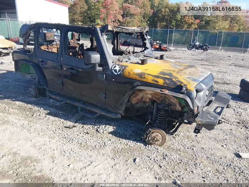 JEEP WRANGLER 2008, VIN 1J4GA39158L616855