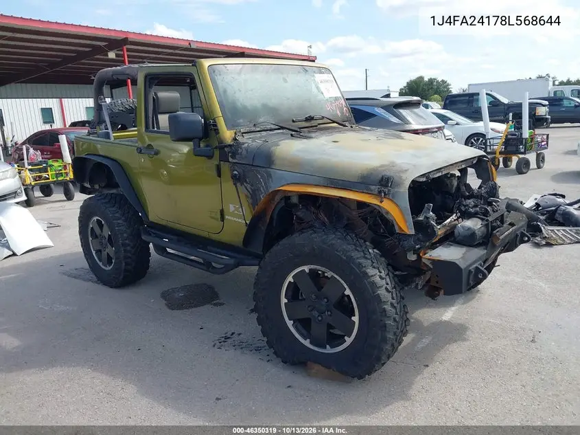 JEEP WRANGLER 2008, VIN 1J4FA24178L568644
