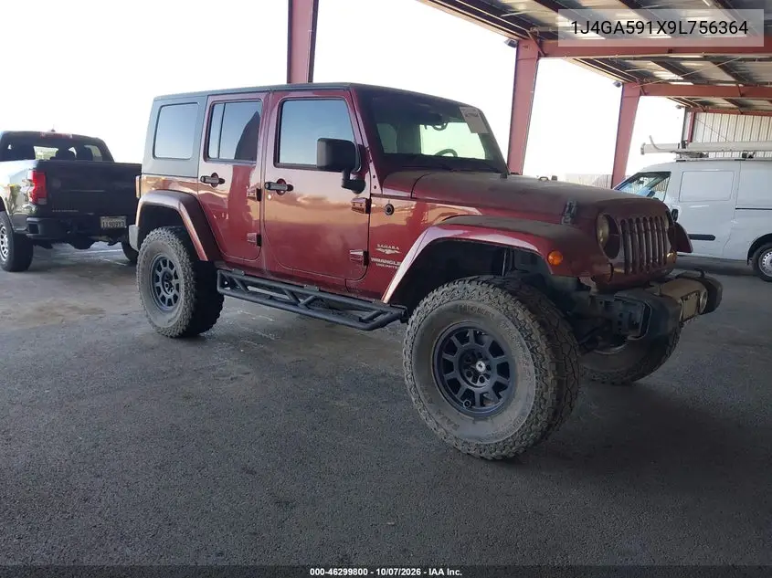 JEEP WRANGLER 2009, VIN 1J4GA591X9L756364